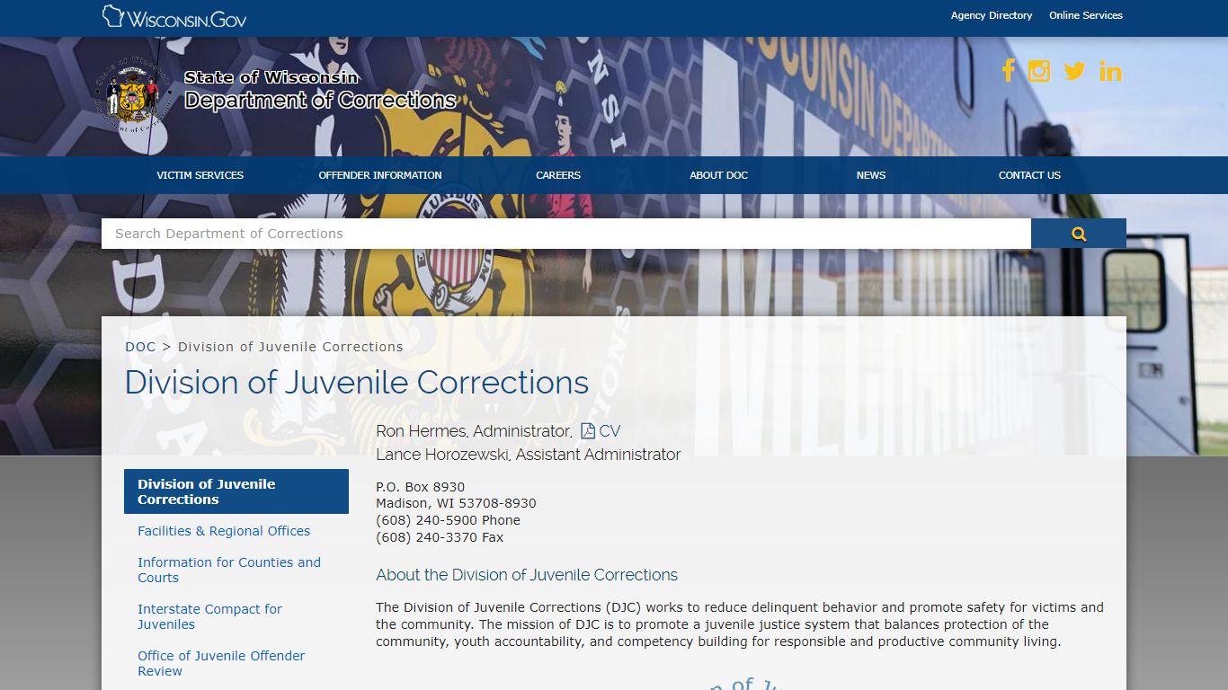 Division of Juvenile Corrections - DOC Home