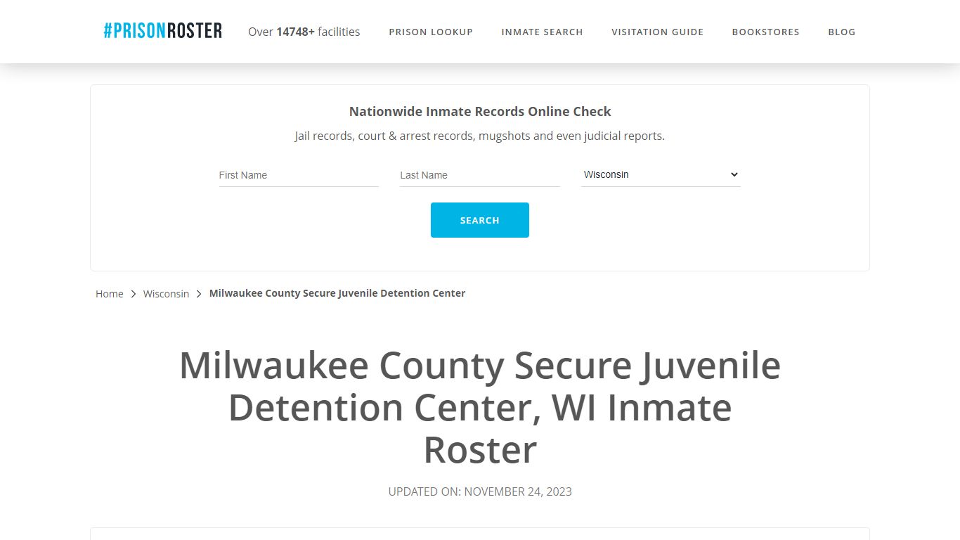 Milwaukee County Secure Juvenile Detention Center, WI